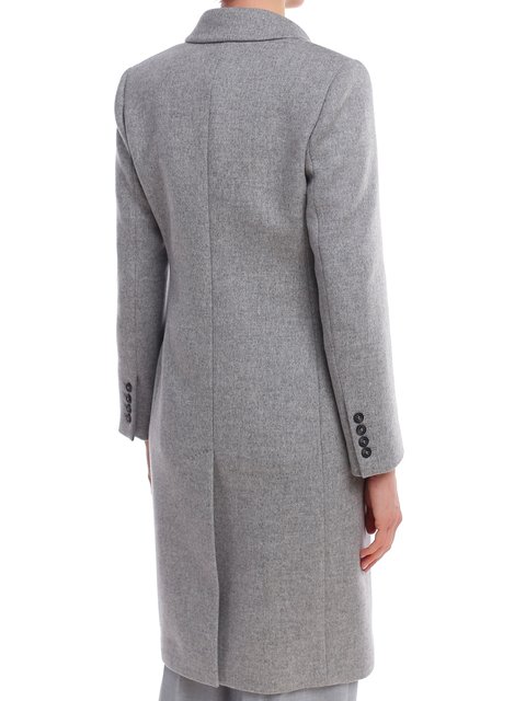 Серое пальто WEEKEND MAX MARA: фото 4 - Invogue