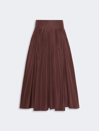 Бордова плісирована спідниця Max Mara з тафти: фото - Invogue