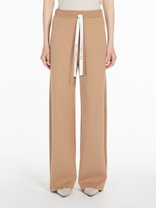 Темно-бежеві брюки Max Mara на шнурках: фото 2 - Invogue