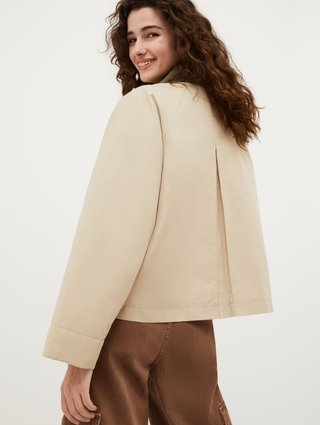 Бежевая куртка MAX&CO свободного кроя: фото 2 - Invogue