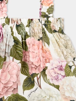 Цветочный принт комбинезон Dolce&Gabbana из хлопка: фото 2 - Invogue