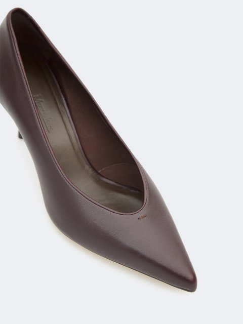 Бордові туфлі Max Mara: фото 3 - Invogue
