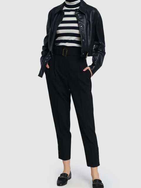 Чёрная куртка SPORTMAX: фото 1 - Invogue