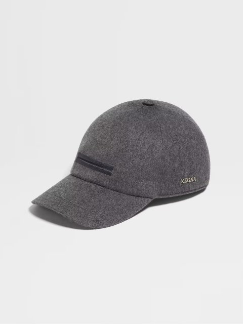 Сіра кепка ZEGNA з кашеміру: фото - Invogue