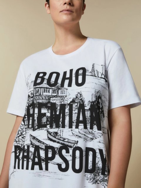 Белое платье MARINA RINALDI: фото 2 - Invogue