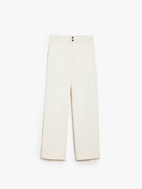 Молочні брюки WEEKEND MAX MARA вільного крою: фото - Invogue