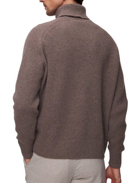 Темно-бежевий светр BOSS з високим коміром: фото 2 - Invogue