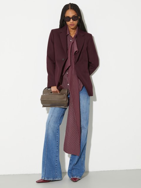 Приталенный блейзер MAX&Co. из смесовой шерсти: фото 1 - Invogue