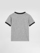 Сіра футболка DOLCE&GABBANA KIDS з логотипом: фото 1 - Invogue