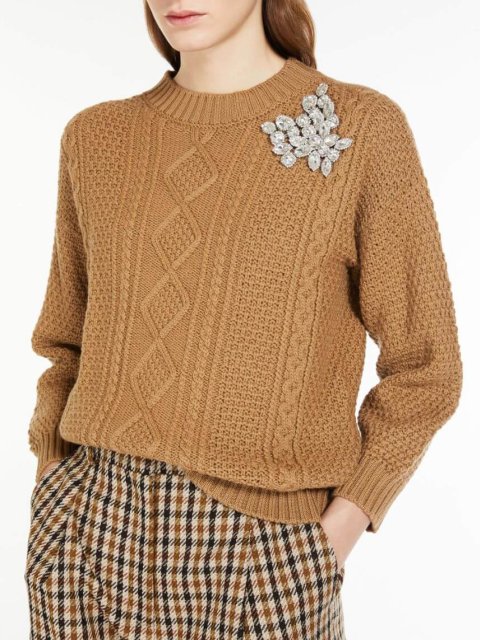 Бежевий светр WEEKEND MAX MARA : фото 3 - Invogue