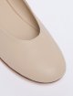 Бежеві балетки Weekend Max Mara зі шкіри наппа: фото 3 - Invogue