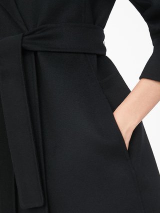 Чорне пальто MAX MARA : фото 3 - Invogue