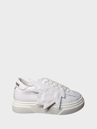 Белые кеды DSQUARED KID: фото - Invogue
