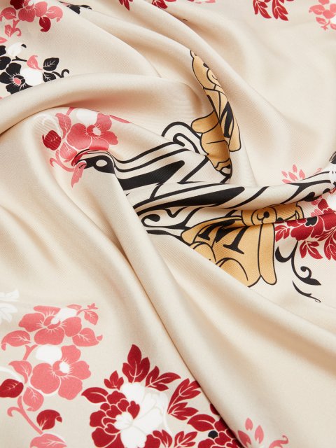 Пісочна хустка Max Mara з принтом: фото 2 - Invogue