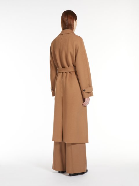 Темно-бежеве пальто Max Mara розкльошене: фото 2 - Invogue