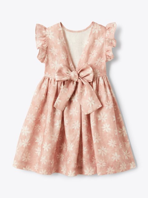 Рожева сукня IL GUFO лляна: фото 2 - Invogue