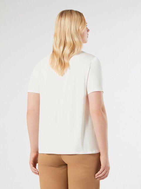 Молочна футболка MARINA RINALDI з принтом: фото 3 - Invogue