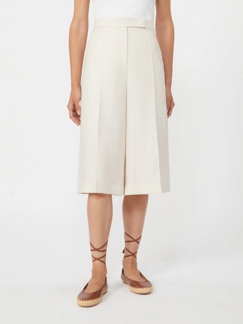 Бежевые бермуды Max Mara из чистого льна: фото 2 - Invogue