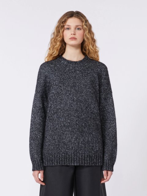 Темно-сірий светр WEEKEND MAX MARA з мохеру та люрексу: фото 2 - Invogue