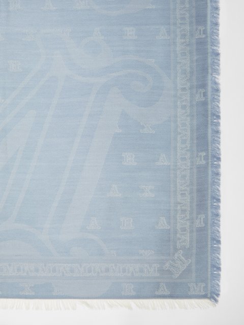 Блакитний шарф MAX MARA : фото 1 - Invogue