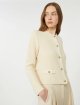 Кремовий кардиган WEEKEND MAX MARA з суміші бавовни: фото 4 - Invogue