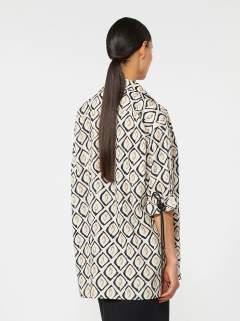 Бежева сорочка оверсайз Max Mara з бавовни: фото 3 - Invogue