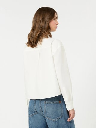 Біла сорочка Weekend Max Mara з бавовни: фото 3 - Invogue