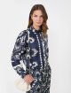Темно-синя сорочка WEEKEND MAX MARA шовкова: фото 4 - Invogue