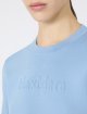 Блакитний светр MAX MARA з віскозної креп-пряжі: фото 4 - Invogue