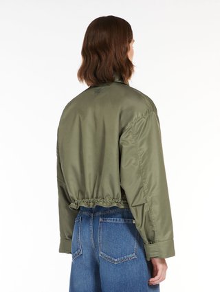 Куртка кольору хакі WEEKEND MAX MARA двостороння: фото 3 - Invogue