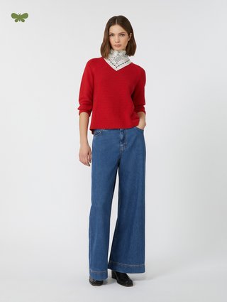 Темно-сині джинси WEEKEND MAX MARA широкі: фото 1 - Invogue