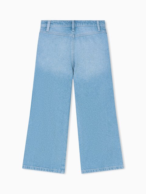 Джинси з деніму з ліоцеллом з накладними кишенями Emporio Armani Kids: фото 2 - Invogue