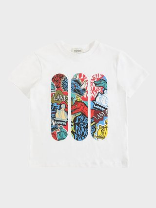 Белая футболка LANVIN KIDS: фото - Invogue
