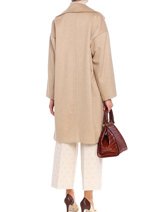 Бежевые брюки MAX MARA: фото 4 - Invogue