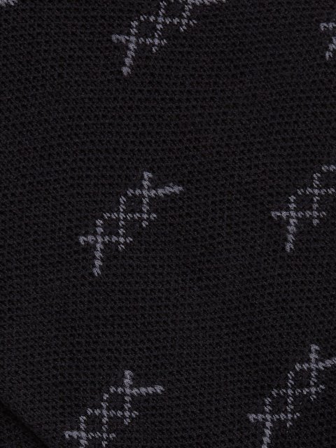 Чорні спортивні шкарпетки Zegna вкороченого крою в принт: фото 2 - Invogue