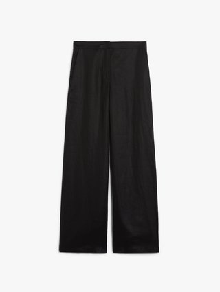 Черные брюки Max Mara льняные: фото - Invogue