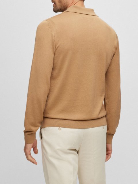 Бежевий светр BOSS: фото 2 - Invogue