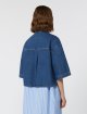 Темно-синя сорочка WEEKEND MAX MARA з бавовняного деніму: фото 3 - Invogue