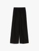 Чорні брюки Weekend Max Mara з віскози та льону: фото - Invogue