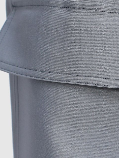 Серые брюки SPORTMAX: фото 6 - Invogue