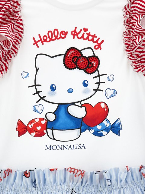 Сукня Hello Kitty з оборками на рукавах Monnalisa: фото 4 - Invogue