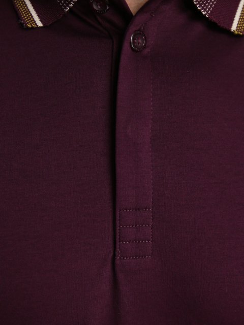 Фиолетовое поло BOSS: фото 5 - Invogue