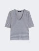 Тёмно-синий топ Weekend Max Mara из льна: фото - Invogue