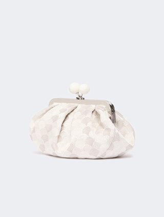 Біла сумка Pasticcino Weekend Max Mara з льону та бавовни: фото 2 - Invogue