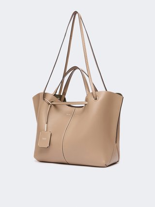 Коричнева сумка-шопер Max Mara зі шкіри: фото 2 - Invogue