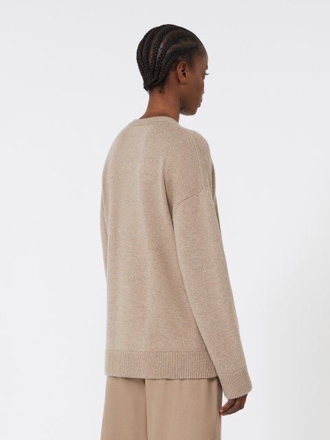 Бежевий светр MAX MARA з вовни та кашеміру: фото 3 - Invogue