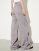 Фиолетовые брюки Max&Co из льна и хлопка: фото 3 - Invogue