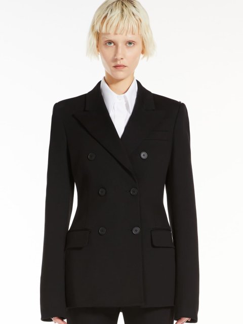 Двобортний чорний жакет SPORTMAX: фото 1 - Invogue
