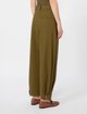 Брюки кольору хакі Max Mara з бавовни: фото 3 - Invogue