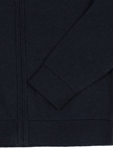 Темно-синя кофта EMPORIO ARMANI KIDS з бавовни та вовни: фото 2 - Invogue